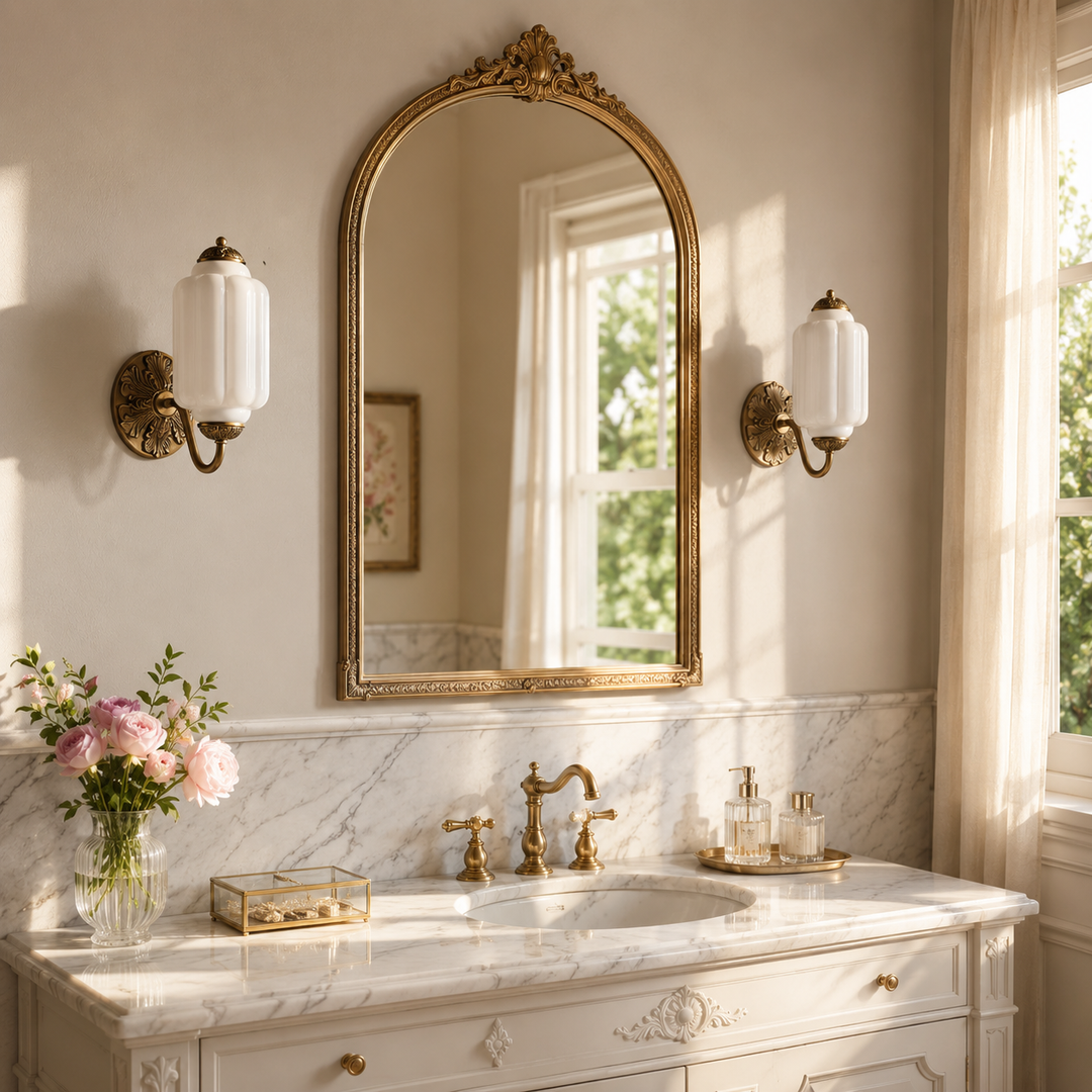 Roslyn Vintage Eloise Milk Glass Wall Sconce