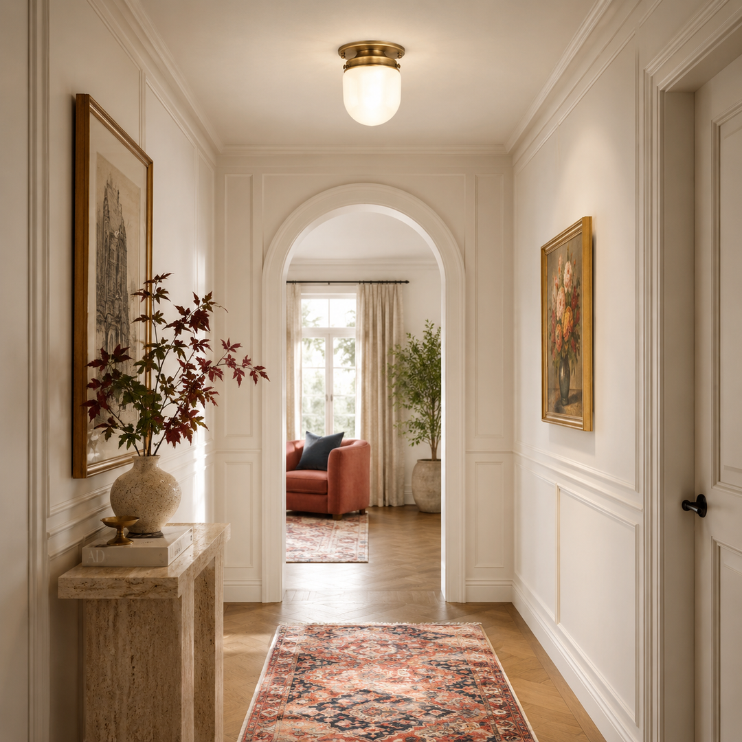 Daley Glass Flush Mount Ceiling Light