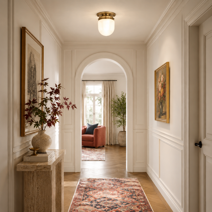 Daley Glass Flush Mount Ceiling Light