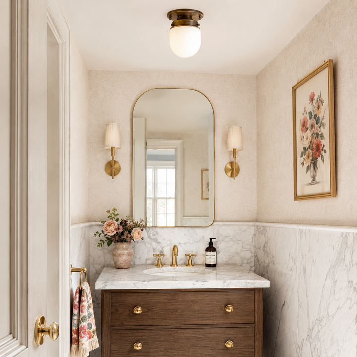 Daley Glass Flush Mount Ceiling Light