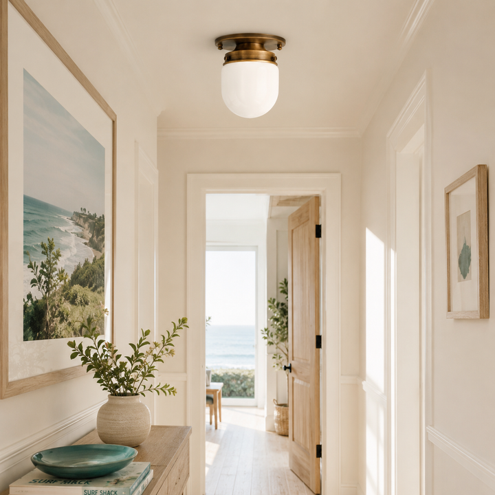 Daley Glass Flush Mount Ceiling Light