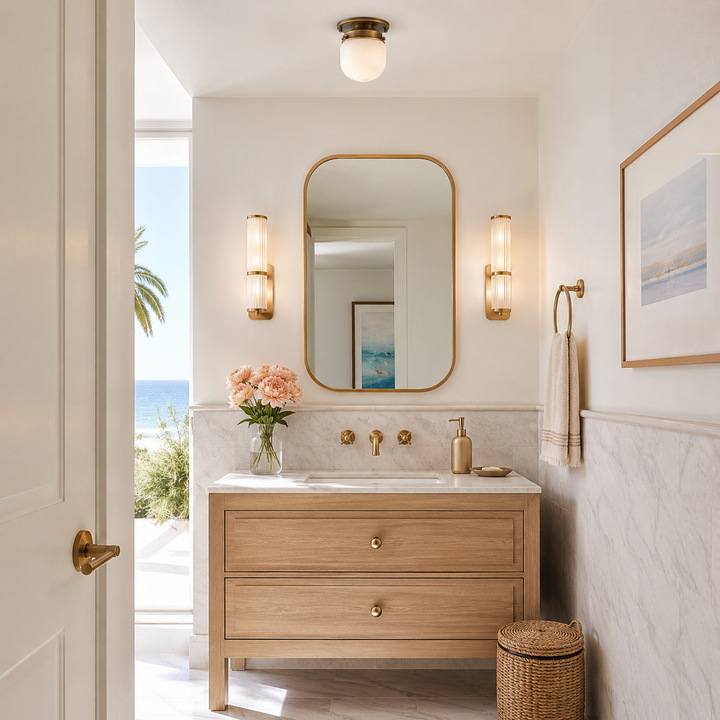 Daley Glass Flush Mount Ceiling Light