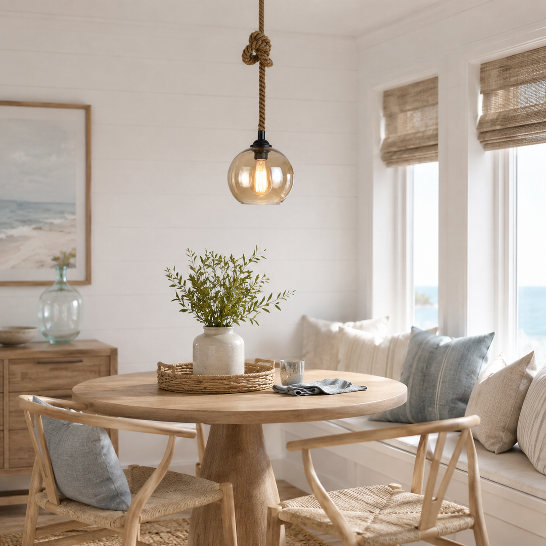 Hadley Twisted Rope Pendant Light