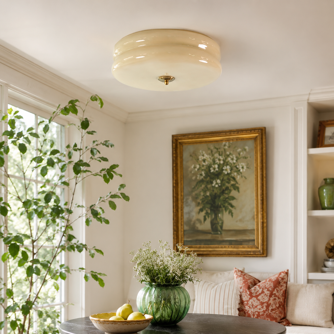Stratton Vintage Semi-Flush Ceiling Light
