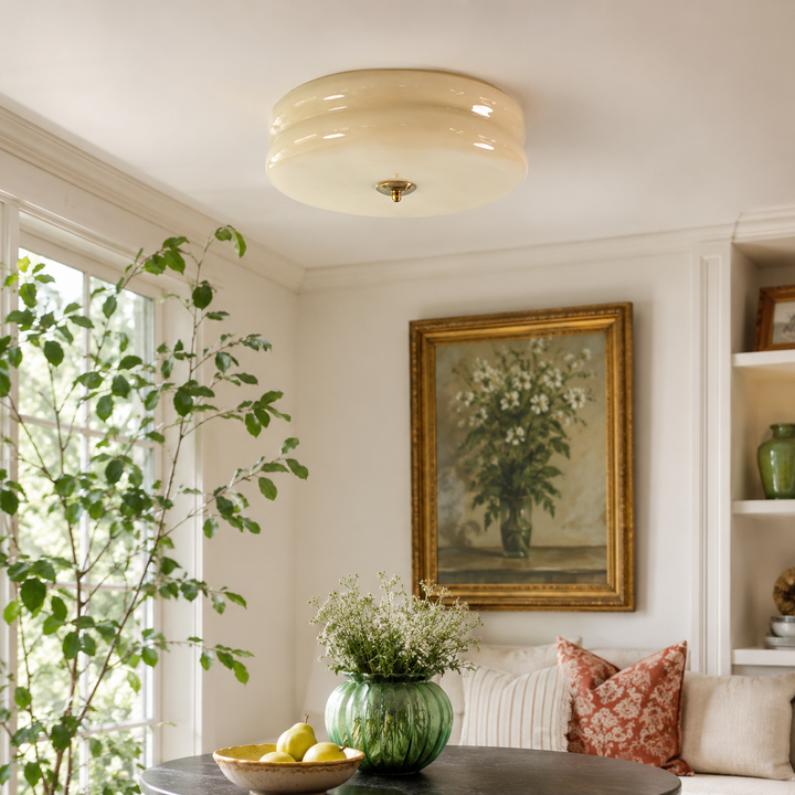 Stratton Vintage Semi-Flush Ceiling Light