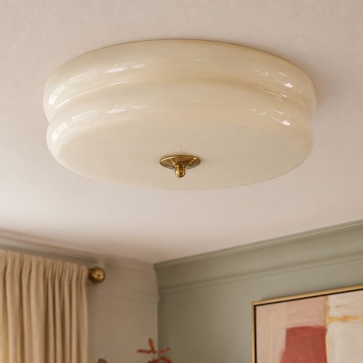 Stratton Vintage Semi-Flush Ceiling Light
