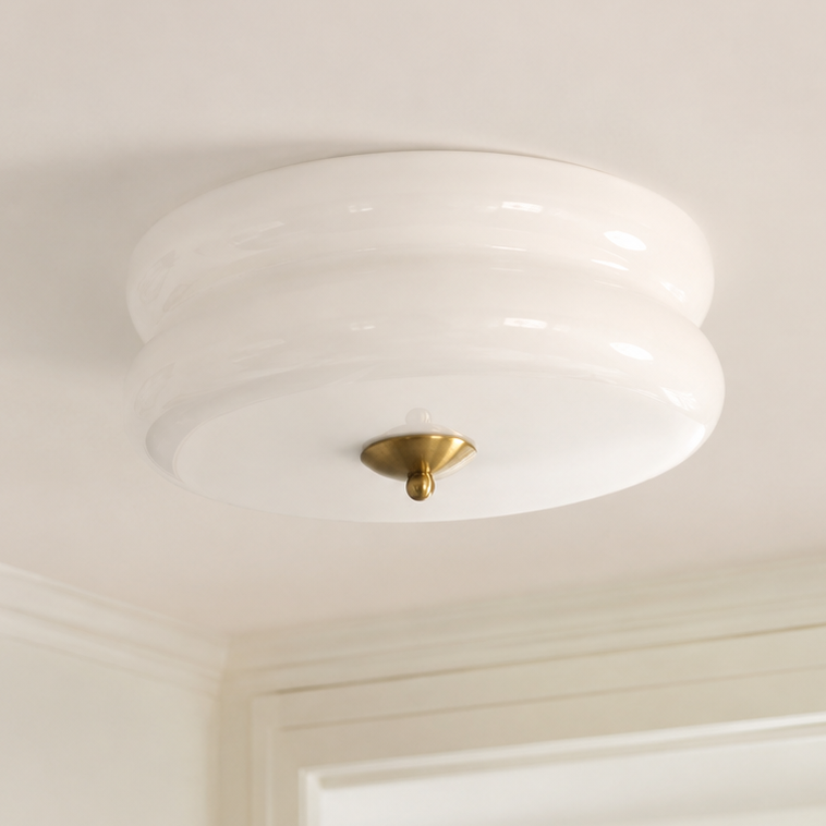 Stratton Vintage Semi-Flush Ceiling Light