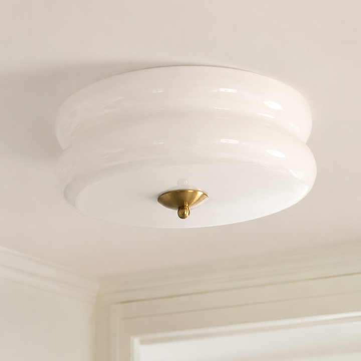 Stratton Vintage Semi-Flush Ceiling Light