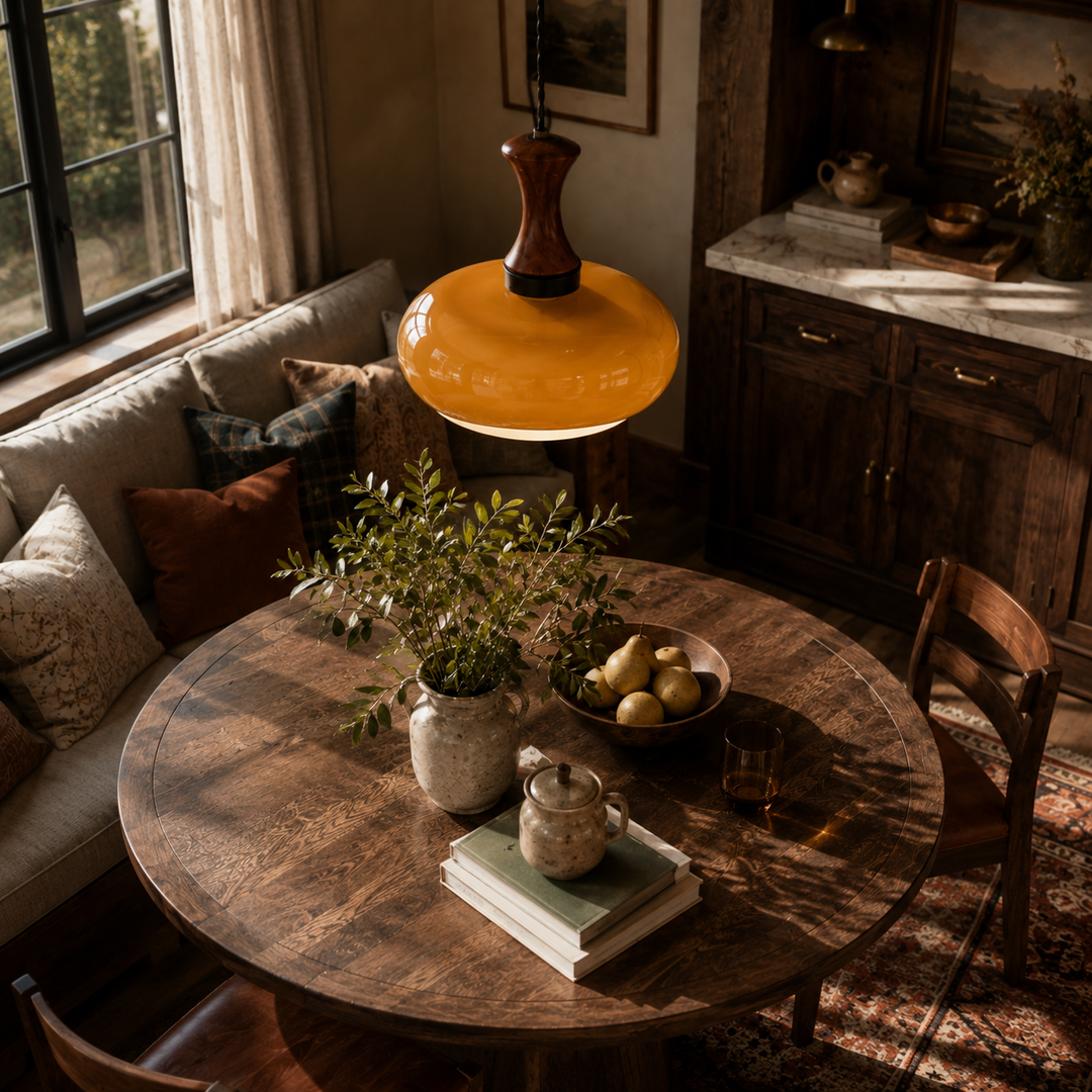 Orien Glass Plug-In Pendant Light
