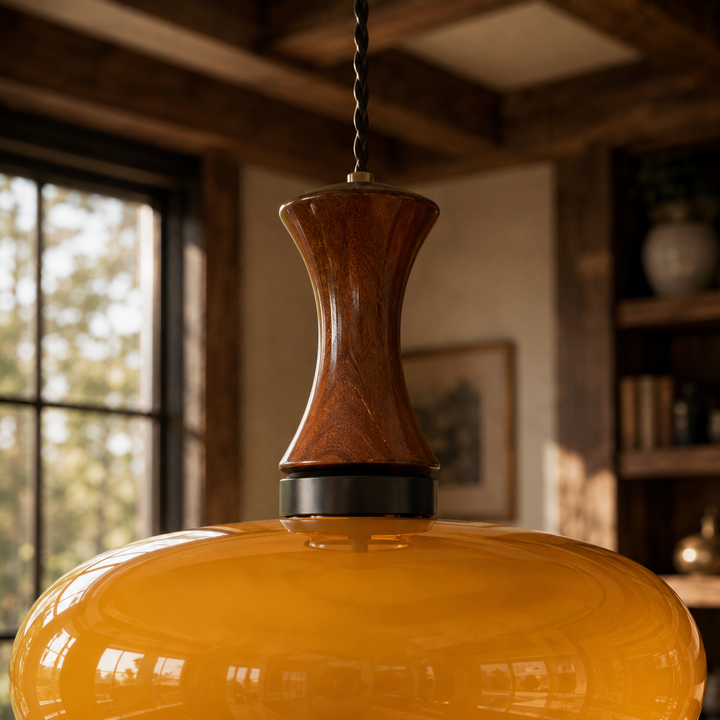 Orien Glass Plug-In Pendant Light