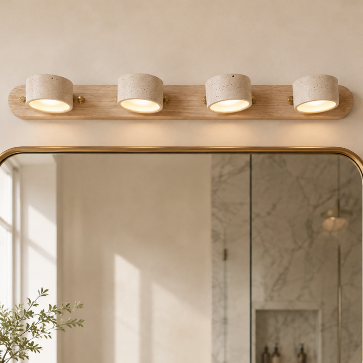 Valen Travertine Adjustable Vanity Light