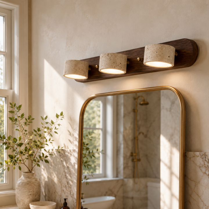 Valen Travertine Adjustable Vanity Light