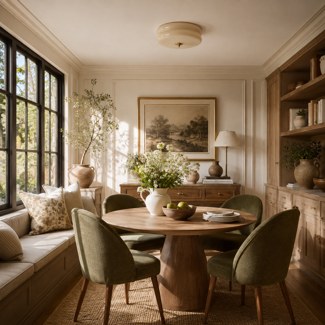 Stratton Vintage Semi-Flush Ceiling Light