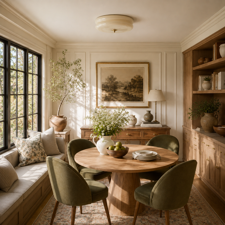 Stratton Vintage Semi-Flush Ceiling Light