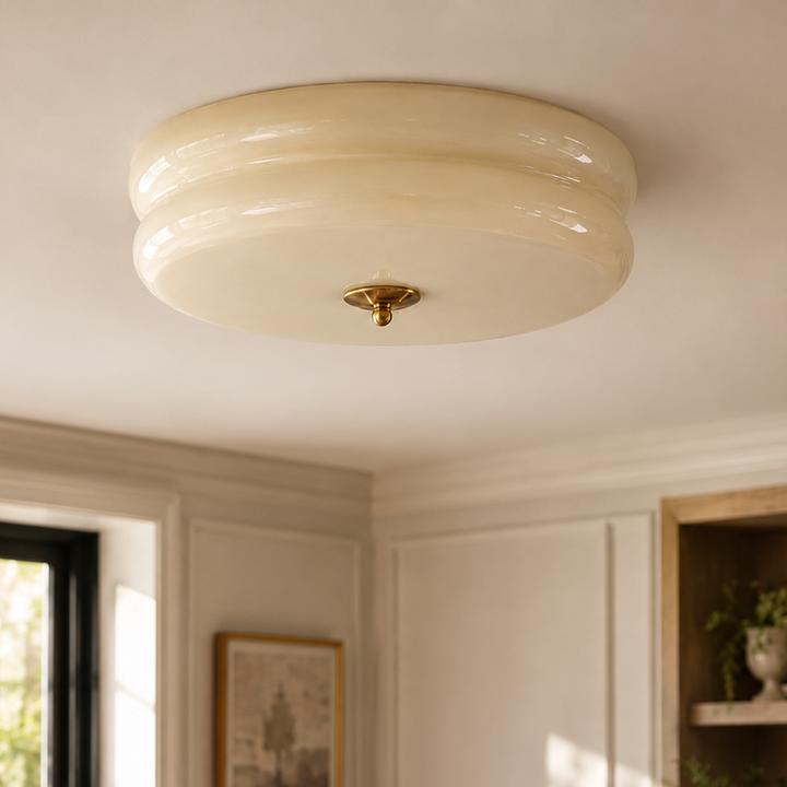 Stratton Vintage Semi-Flush Ceiling Light