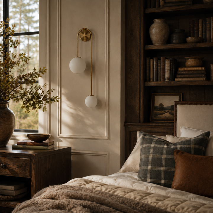 Aldren Gold Globe Wall Sconce