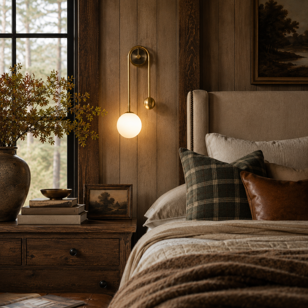 Aldren Gold Globe Wall Sconce