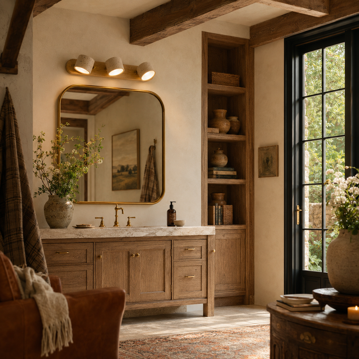 Valen Travertine Adjustable Vanity Light