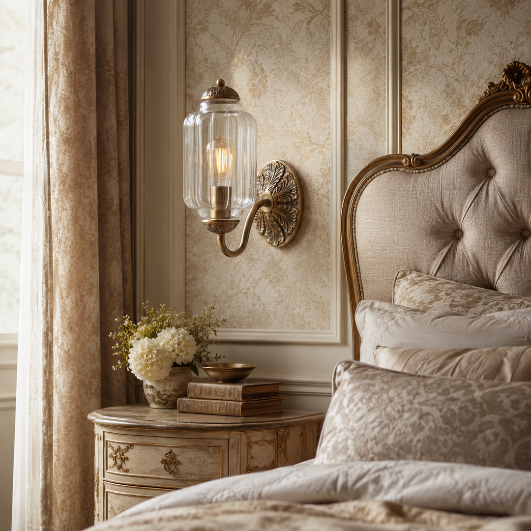 Roslyn Vintage Eloise Milk Glass Wall Sconce