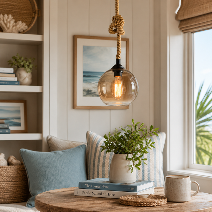 Hadley Twisted Rope Pendant Light