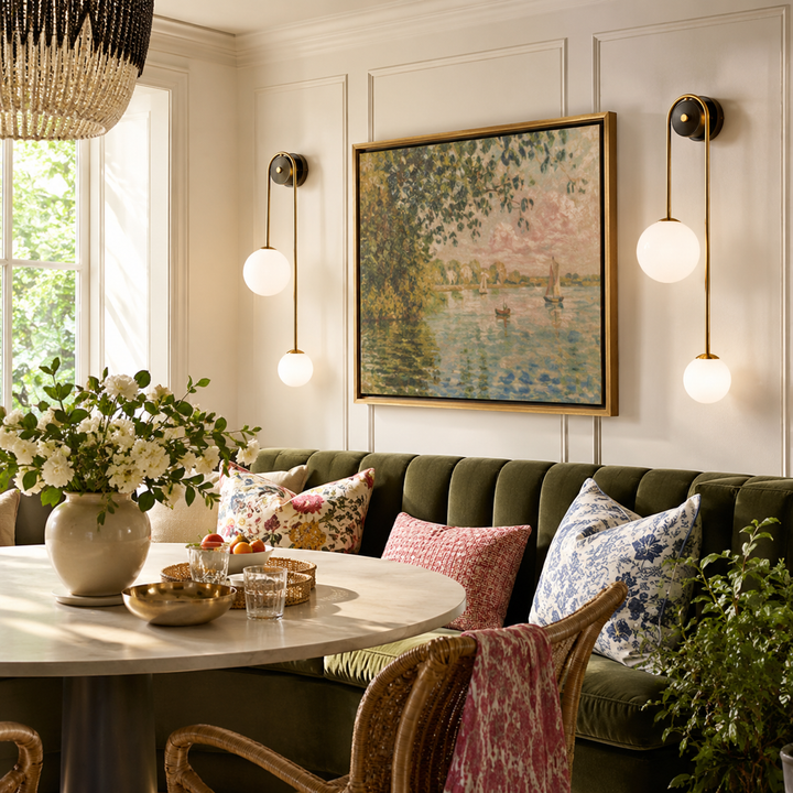 Aldren Gold Globe Wall Sconce