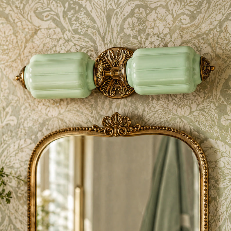 Roslyn Vintage Eloise Milk Glass Vanity Light