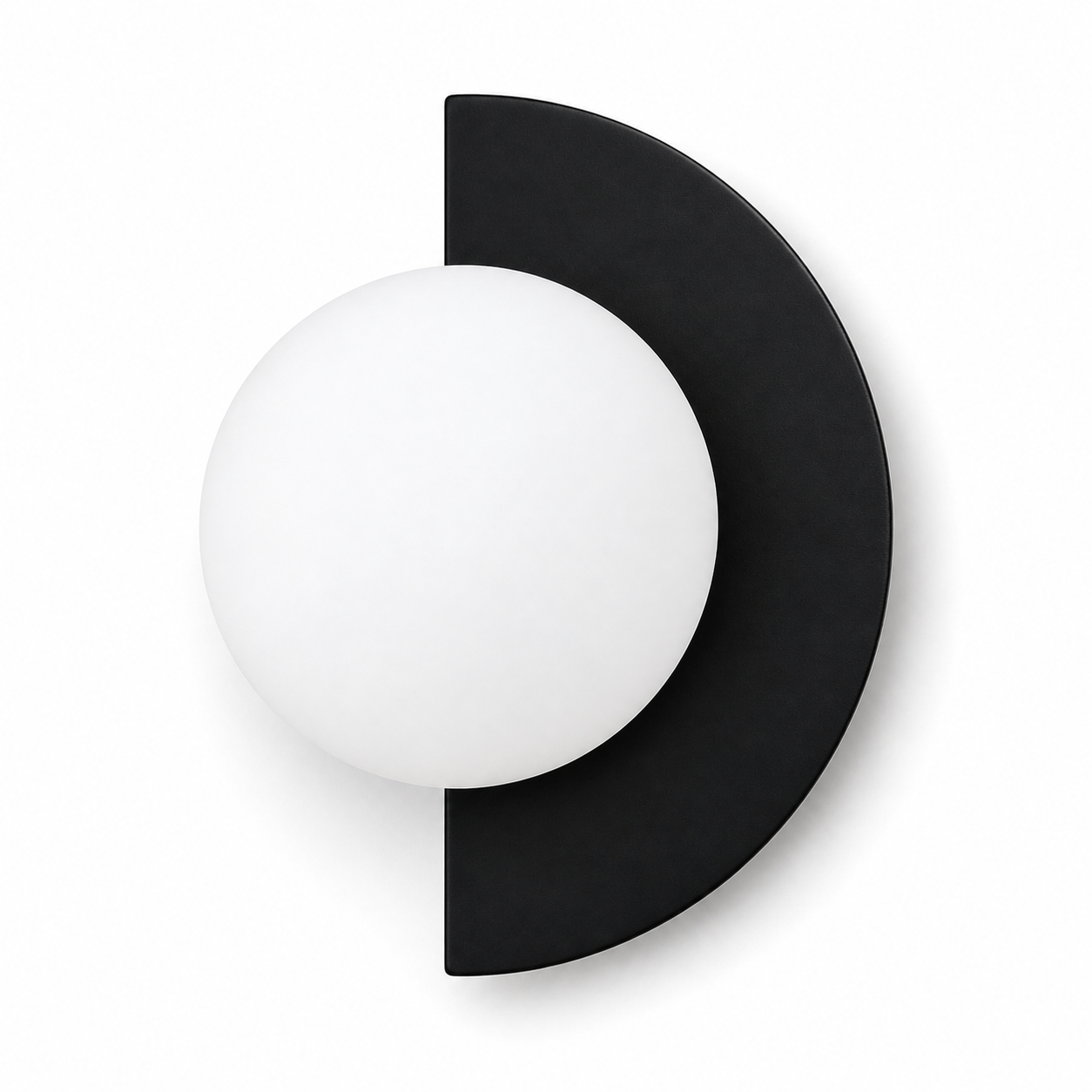 Auren Minimal Glass Orb Wall Sconce Light