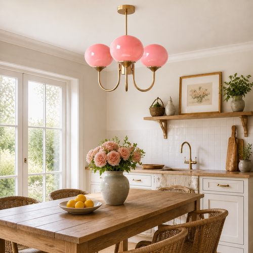 Lumi Glass Orb Cluster Ceiling Chandelier