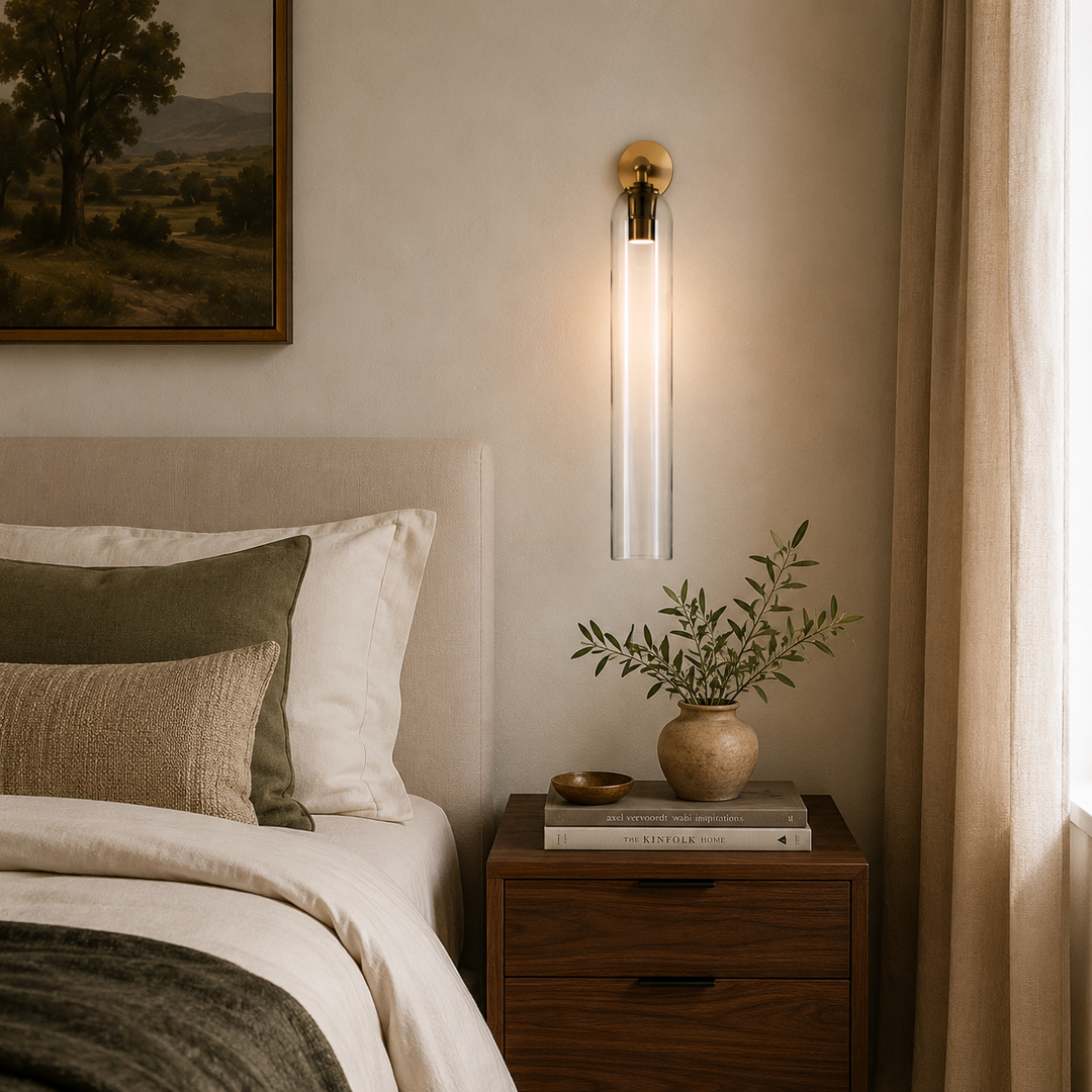 Solenne Artisan Sculpted Glass Wall Sconce