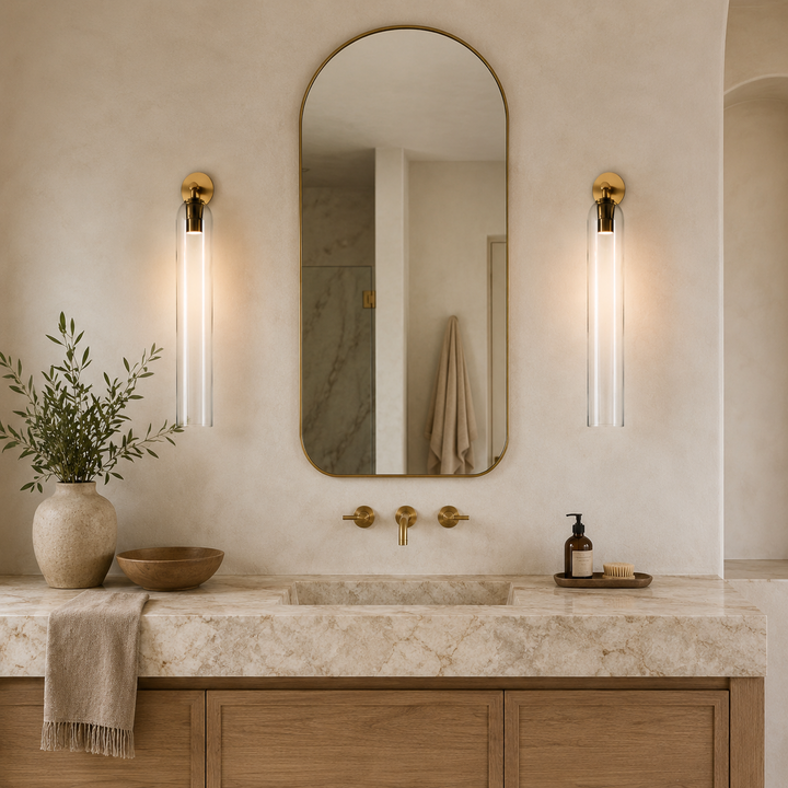 Solenne Artisan Sculpted Glass Wall Sconce