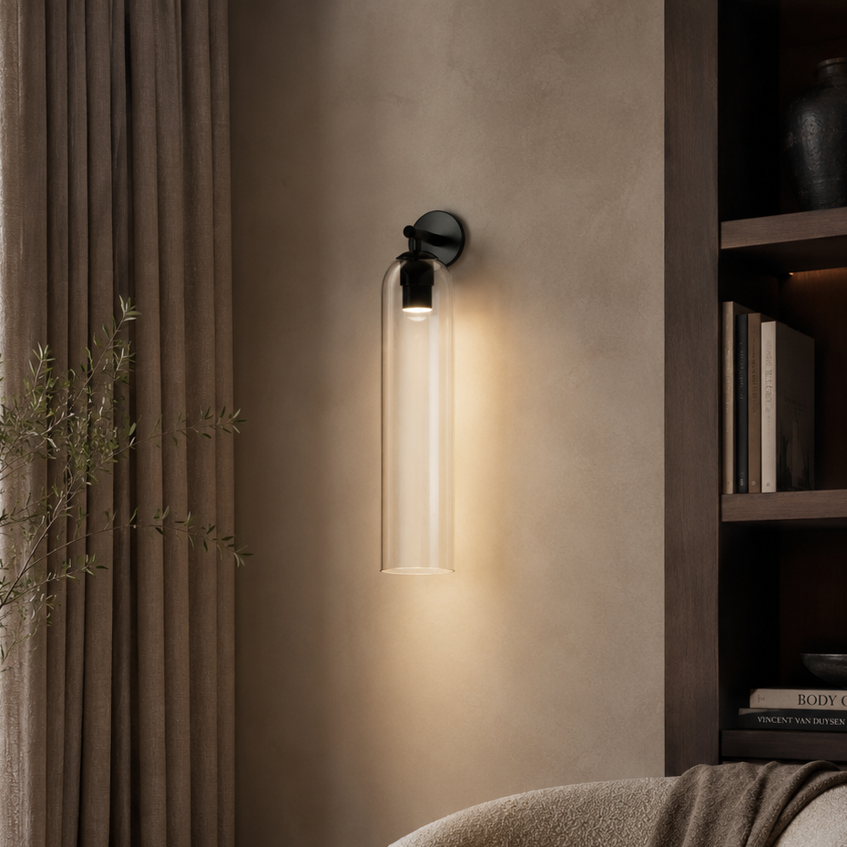 Solenne Artisan Sculpted Glass Wall Sconce