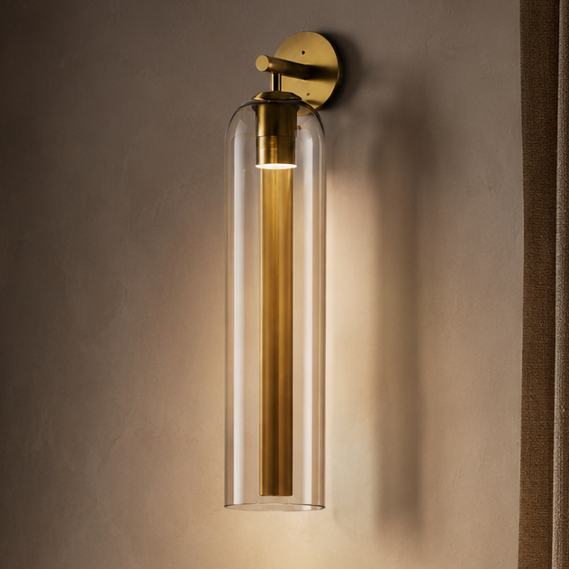 Solenne Artisan Sculpted Glass Wall Sconce