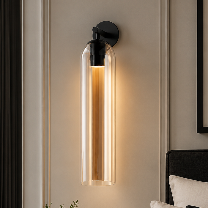 Solenne Artisan Sculpted Glass Wall Sconce
