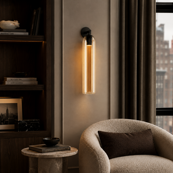 Solenne Artisan Sculpted Glass Wall Sconce