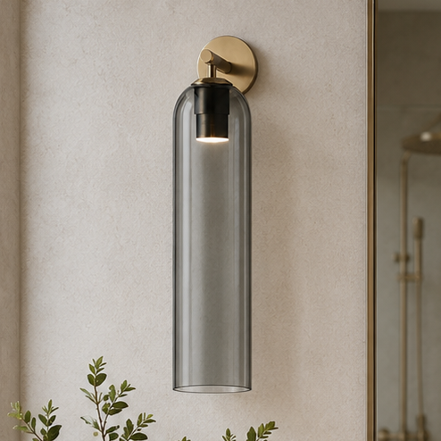 Solenne Artisan Sculpted Glass Wall Sconce