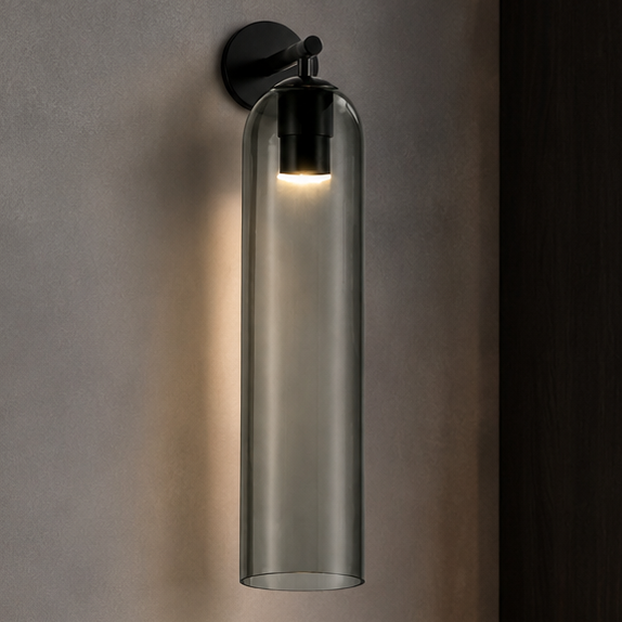 Solenne Artisan Sculpted Glass Wall Sconce