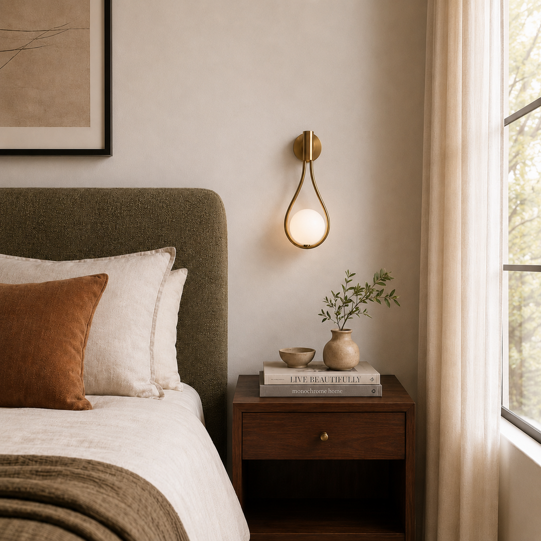 Soren Nordic Glass Wall Sconce