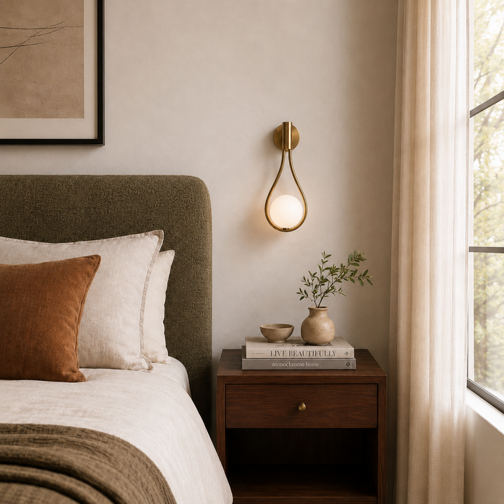Soren Nordic Glass Wall Sconce