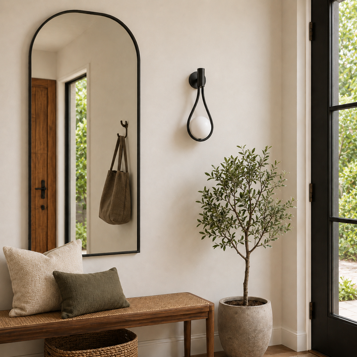 Soren Nordic Glass Wall Sconce