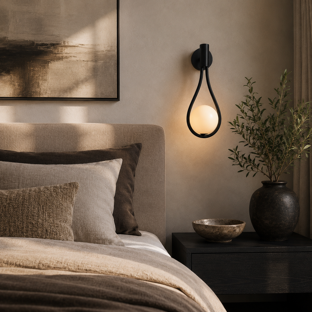 Soren Nordic Glass Wall Sconce