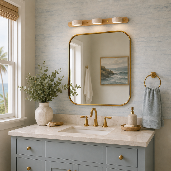 Valen Travertine Adjustable Vanity Light