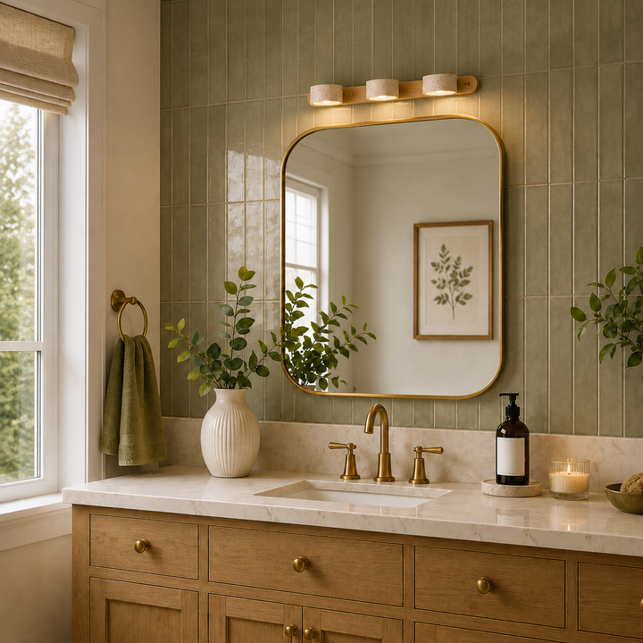 Valen Travertine Adjustable Vanity Light
