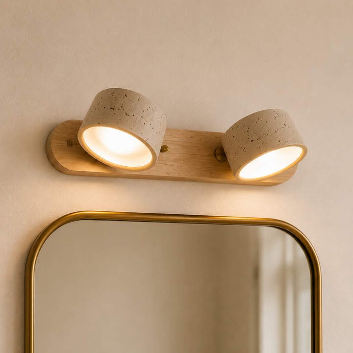 Valen Travertine Adjustable Vanity Light