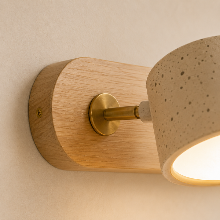 Valen Travertine Adjustable Vanity Light