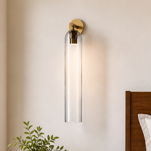 Solenne Artisan Sculpted Glass Wall Sconce