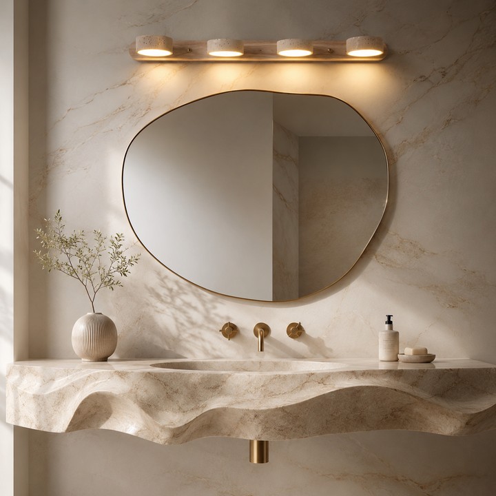 Valen Travertine Adjustable Vanity Light