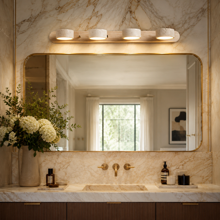 Valen Travertine Adjustable Vanity Light