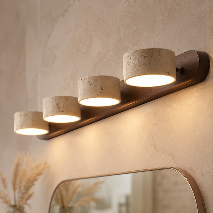 Valen Travertine Adjustable Vanity Light