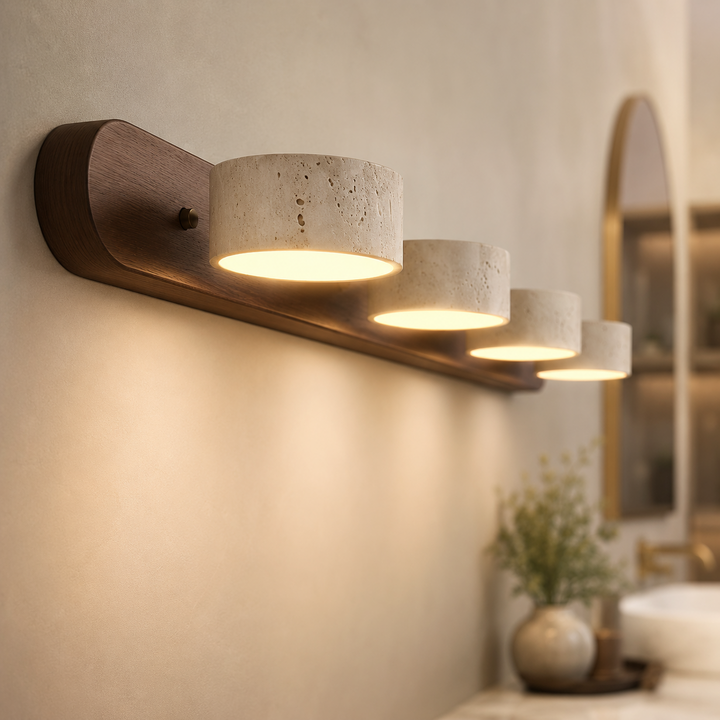 Valen Travertine Adjustable Vanity Light