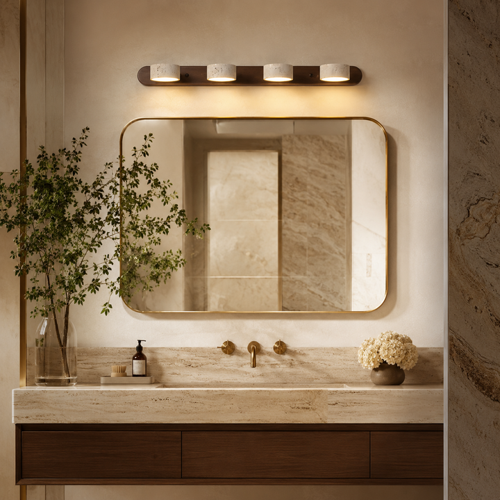 Valen Travertine Adjustable Vanity Light